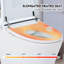 Toilette avec siège chauffant - chasse double 1 / 1,28, capteur de pied, nuit, structure intelligente sans siège de bidet, chasse pratique