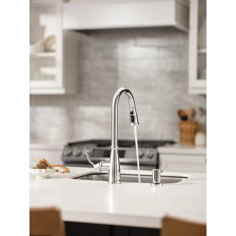 Nolia Single-Handle Pull-Down Sprayer Kitchen Faucet With Powerboost And Reflex, Chrome