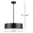Connemara 3 - Light Matte Black Drum Pendant