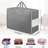 2Pack  Extra Large Storage Bags, Folding Moving Comforter Blanket Storage Bags Closet Organizers And Storage Containers With Strong Handles&Zippers Clear Window For Clothes Bedding Pillow-1560351614-1560351615