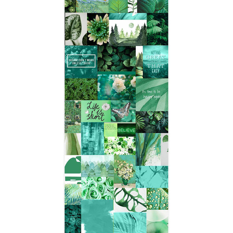 Papier peint Inspirational Green, L 108 po x l 48 po