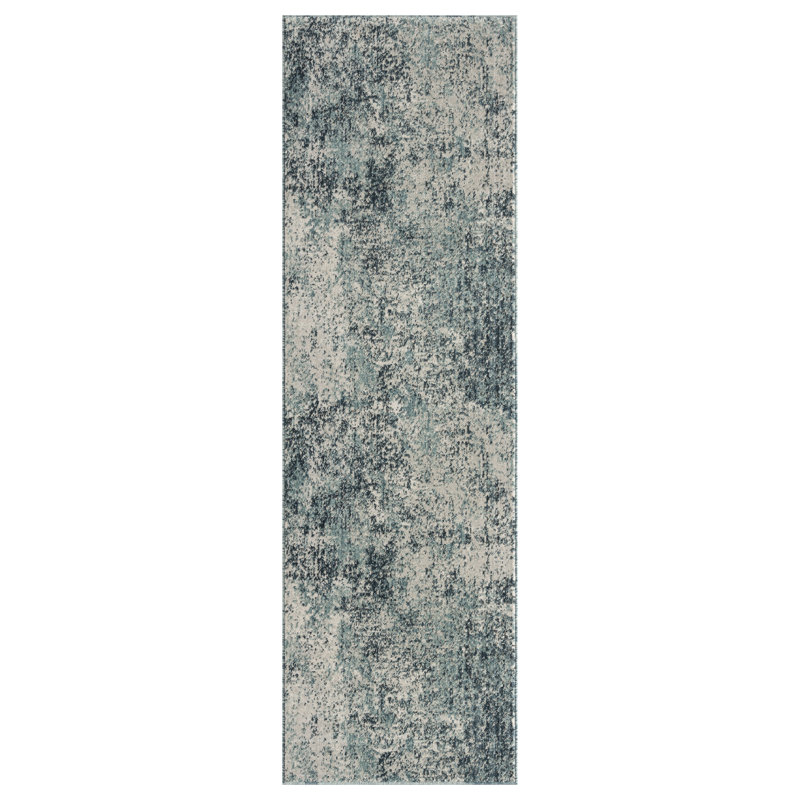 Mayer Area Rug in Ivory/Gray, Runner 2'6" x 10'