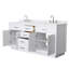 Ensemble de meuble-lavabo double 72 po Beckett-134311347-134311348-134311352