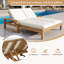 Méridiennes de patio en bois réglables et confortables, style moderne pour la détente en plein air