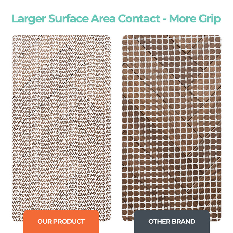 Sous-tapis antidérapant pour surfaces dures Aleks, Rectangle 9 pi x 12 pi