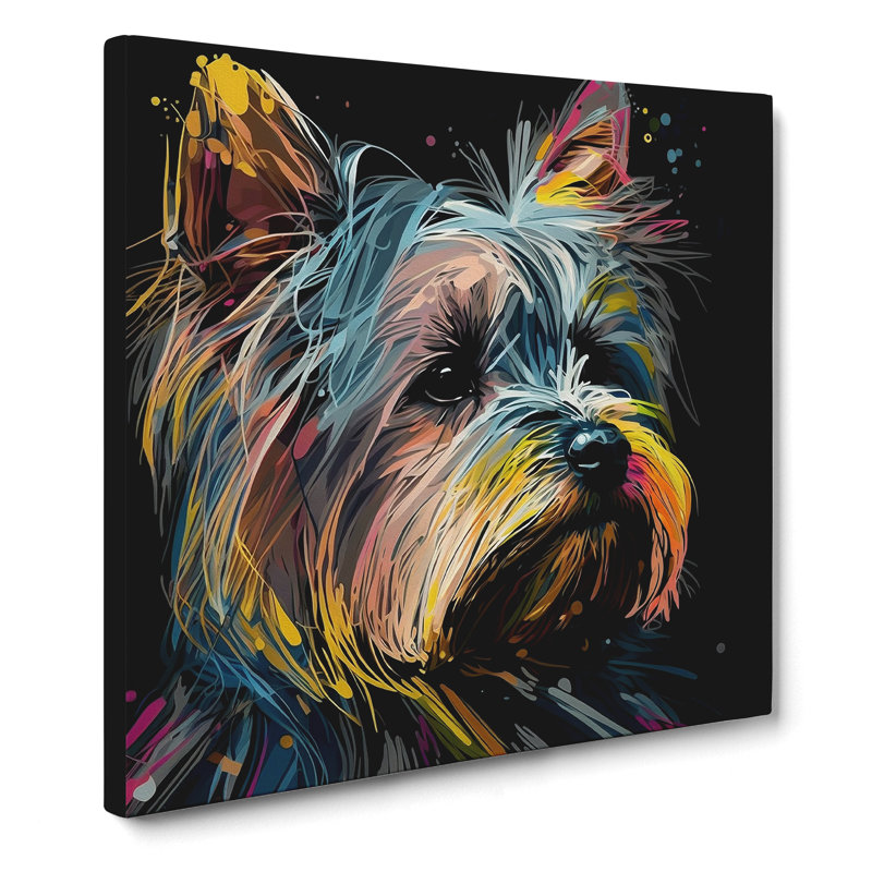 Yorkshire Terrier Abstract Expressionism - No Frame Print
