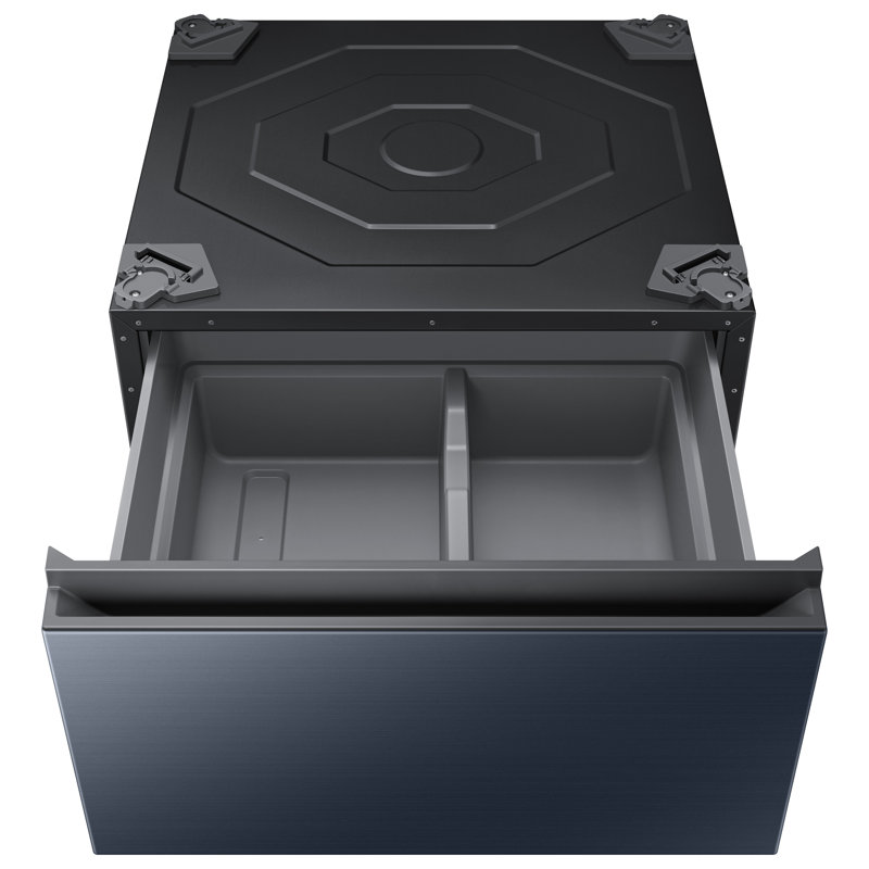 Samsung Bespoke 27" Laundry Pedestal with Storage Drawer, Brushed Navy