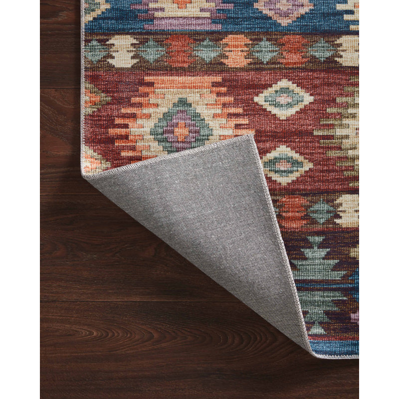 Tapis bordeaux Maynor, Rectangle 2 pi 3 po x 3 pi 9 po