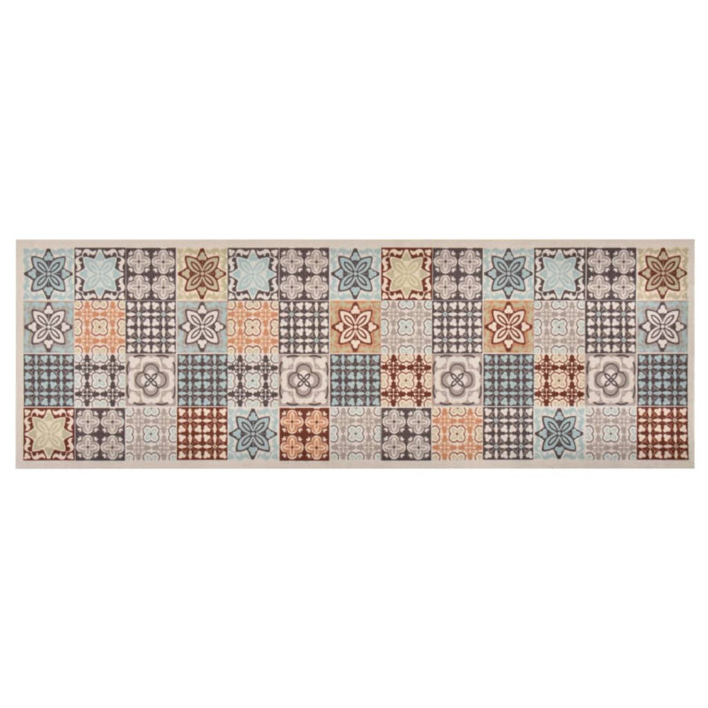 Thaxton Mosaic Kitchen Mat, 60cm W x 300cm L