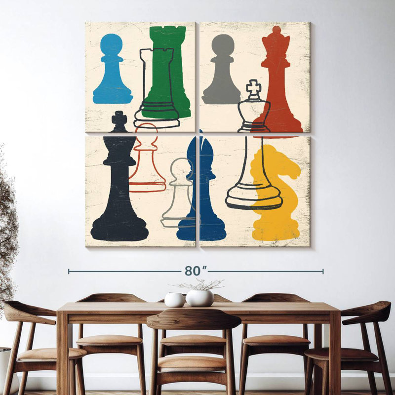 Senne Game Time I, 74" H x 74" W