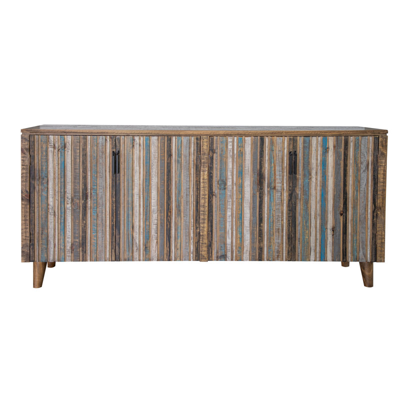 Buffet Tiza 68.5, Brun / Beige/ Bleu