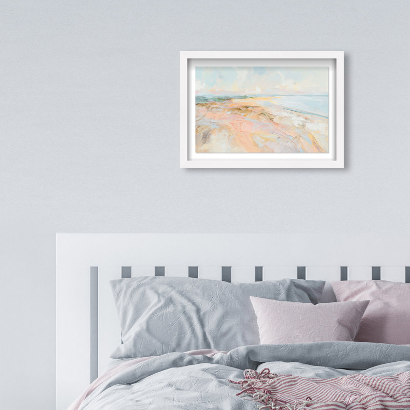 Tidal Borderland I Shadowbox Abstract Print by Oliver Gal, Black Frame, 15 x 10, 11.5"H x 16.5"W, White Frame