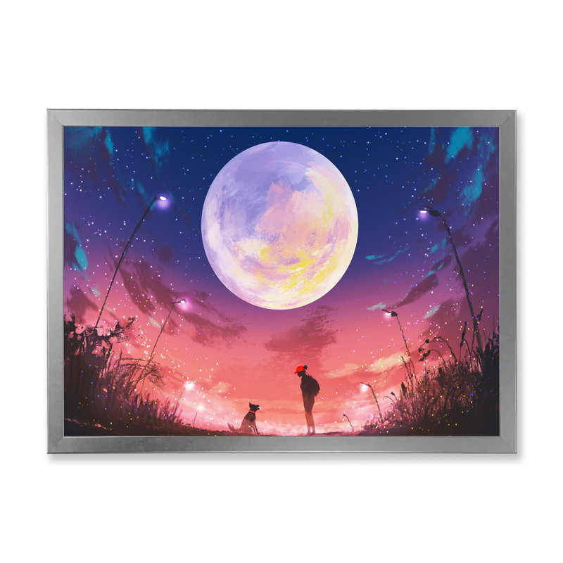 Jeu vidéo Galaxy Best Friends - Décoration murale moderne en toile, H 8 po x l 12 po x P 1 po, Cadre photo argenté