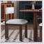 Ensemble de salle à manger 3 pièces avec chaises rembourrées et table ronde, alliant confort, style et durabilité pour les espaces de salle à manger modernes-1663025974