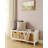 Wooden Frame Bench With Storage