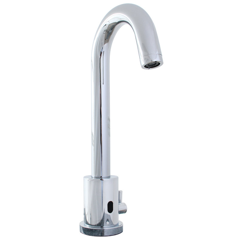 Sensorflo Gooseneck AC Powered Wall Mounted Bathroom Faucet