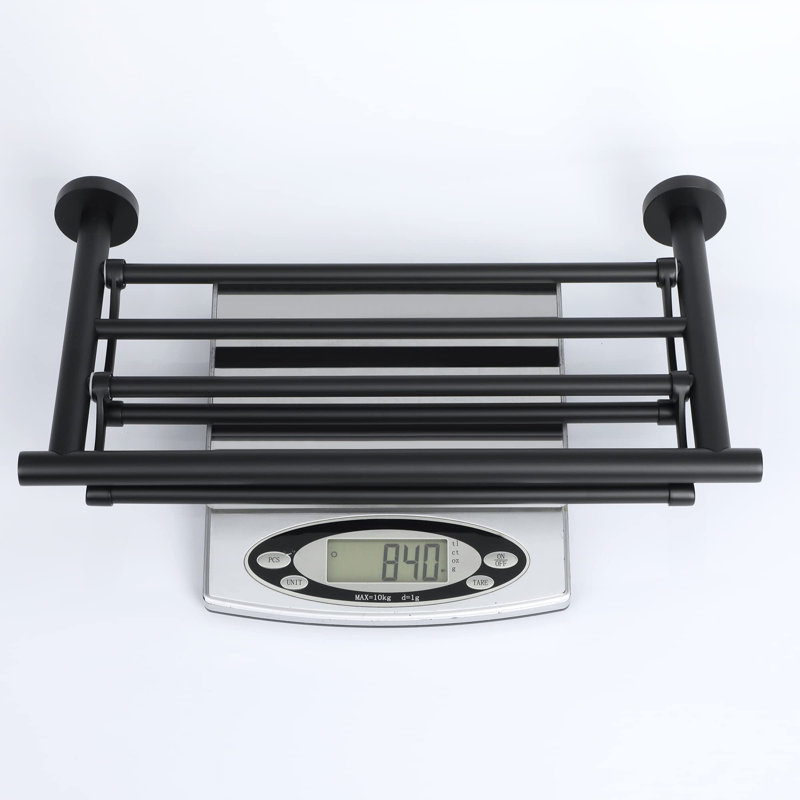 Cia 40 cm L 2 - Bar Wall Mounted Towel Bar, Black