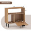 Table de bout en bois avec table de bout Boho