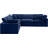 Isshak Velvet L-Shaped Sectional Reversible-87141436
