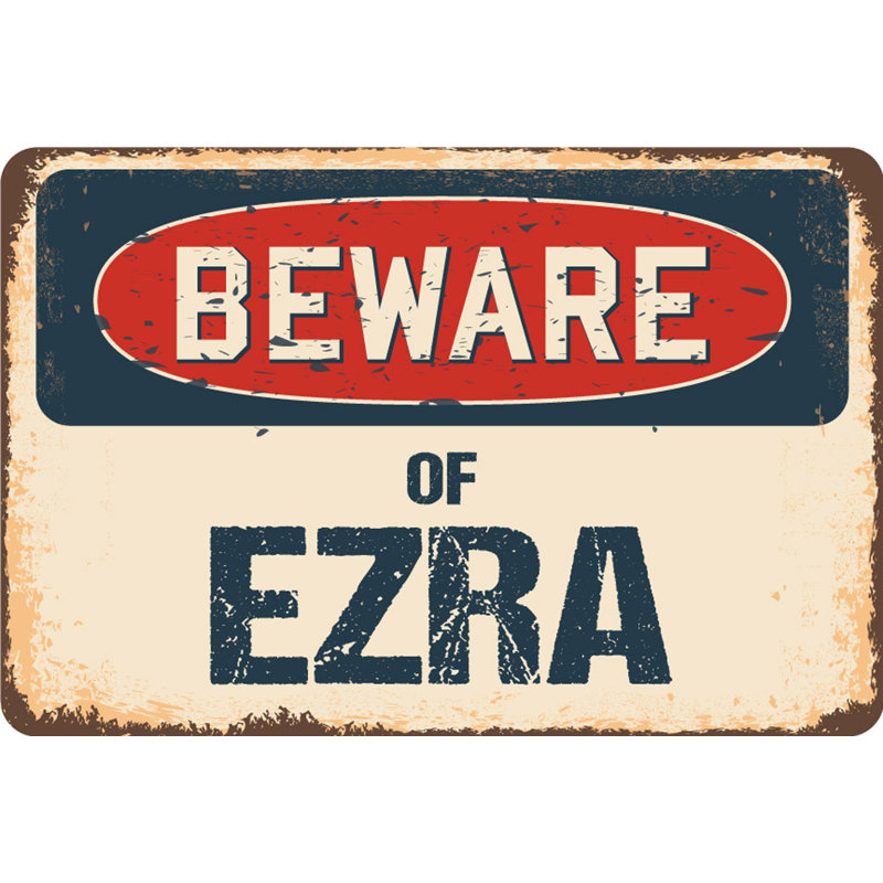 Méfiez-vous des signes d'Ezra, H 7 po x l 10 po x P 0,1 po