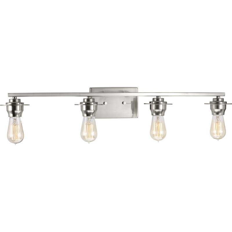 Miesha 4 - Light Dimmable Vanity Light, Brushed Nickel