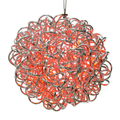 Latitude Run®  Spiral LED RGB Aluminum Ball 80 Lights