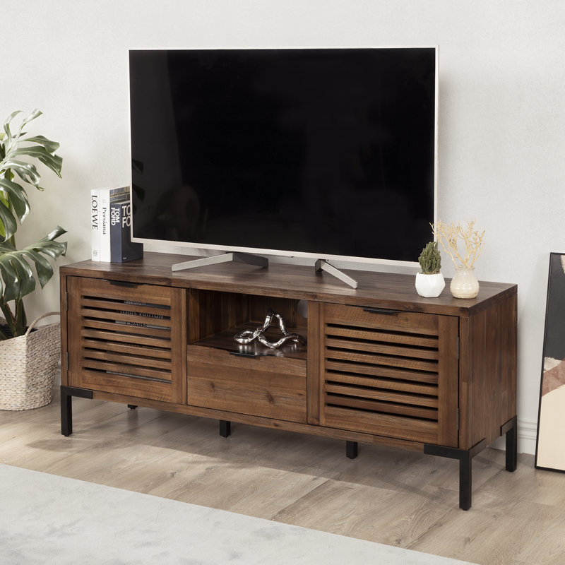 Miller 63'' Solid Wood Easy Assembly TV Stand