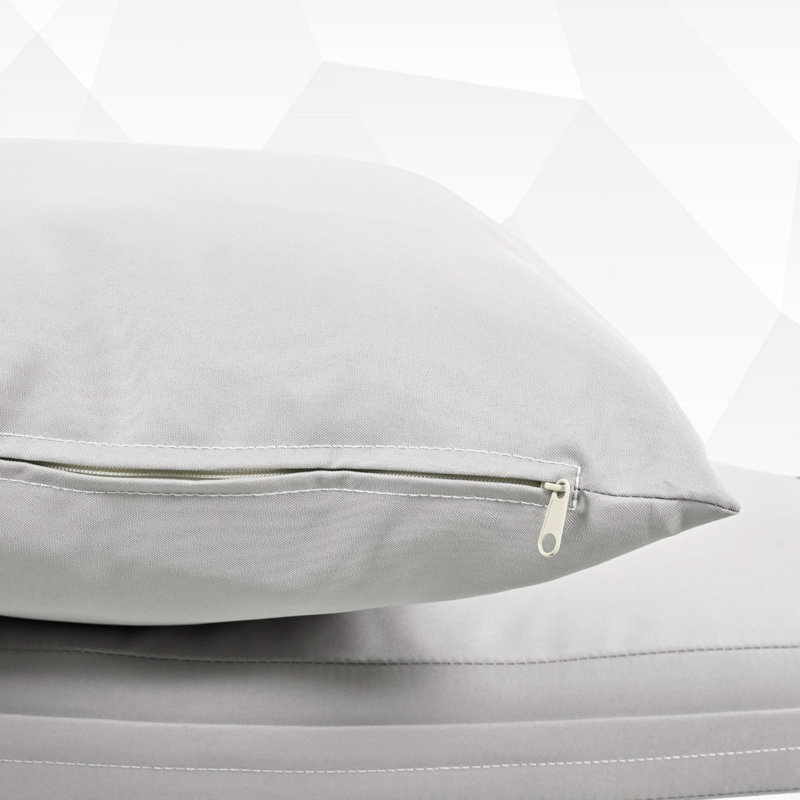 Ensemble de conversation d'extérieur 350 personnes avec coussins Peristera, Gris, Gris