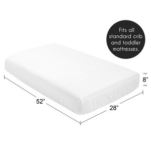 Sweet Jojo Designs 2-Piece Baby Crib Sheets Set (Puppy Dogs) For Boys Or Girls, Infant Nursery, Toddler Room - Standard Size (Modern, Neutral, Watercolor, Black And White, Geometric, Hatch, Blue Grey