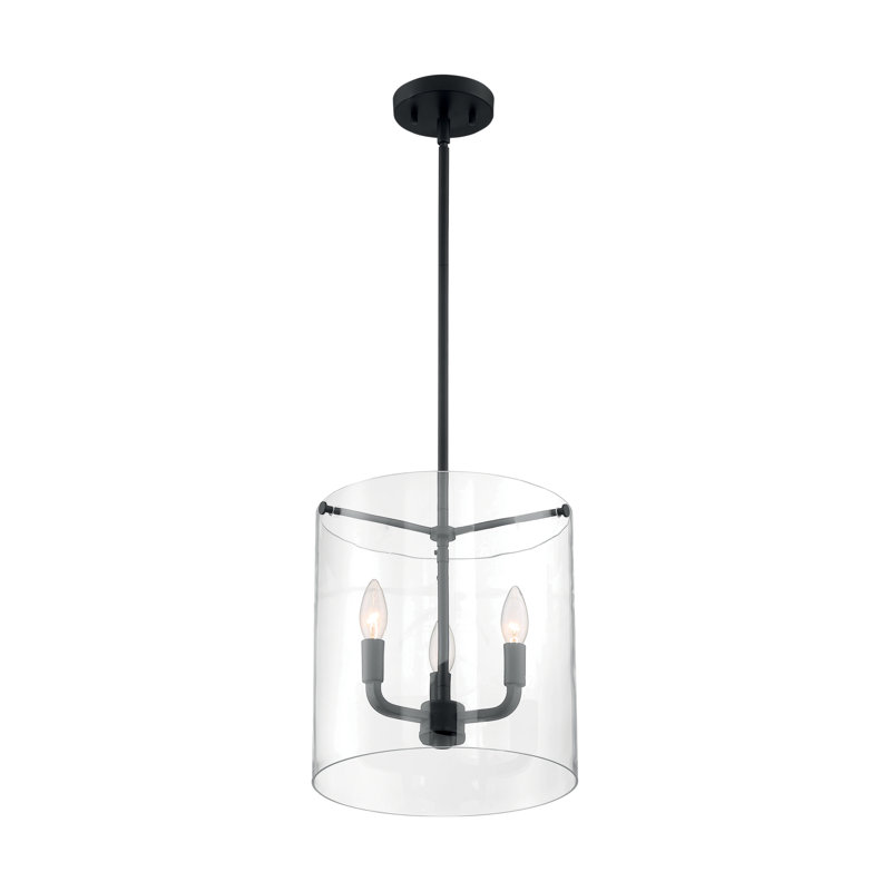 Barines 3 - Light Lantern Pendant, Matte Black
