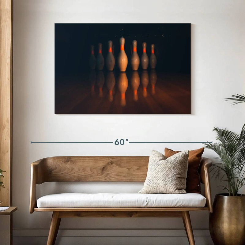 Sireci Bowling Pins Display, 30" H x 45" W