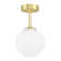 Andren Flush Light 1 Light Semi Flush Mount Ceiling Light, Globe Ceiling Light