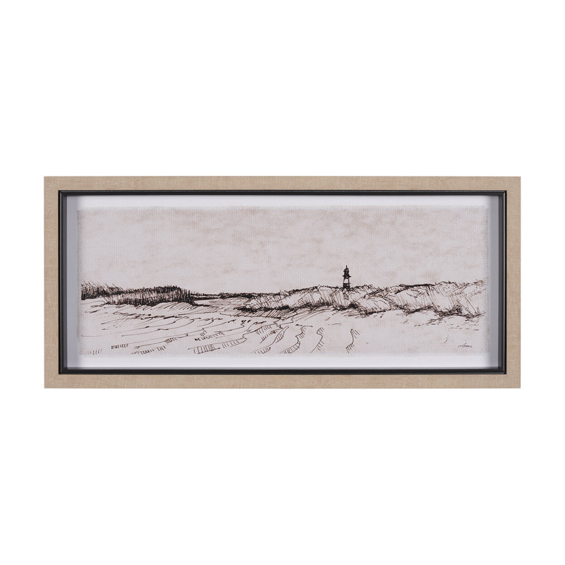 Sur le rivage, reproduction d'art texturée encadrée à la main, On The Shore II