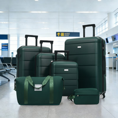 Hardshell Luggage Sets 6 Piece with 2 Bags