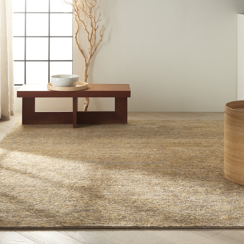 Tapis fossile tissé à la main Mesa, Rectangle 10 pi x 14 pi
