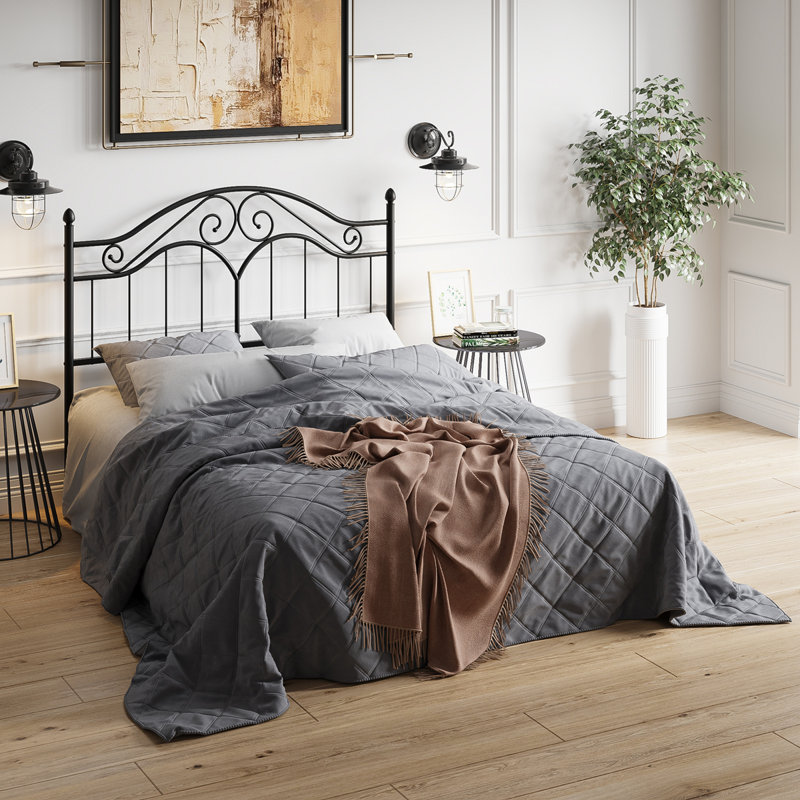 Lit plateforme Cerena, Grand, Noir