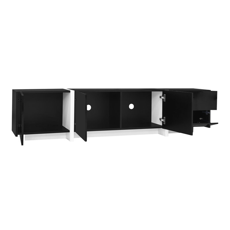 Meuble télé 67 po avec bande DEL et rangement