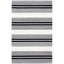 Tapis rayé en laine et coton touffeté à la main Hanchett-1070292626