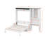 Lit escamotable double avec canapé, bureau et armoire de rangement-145597504