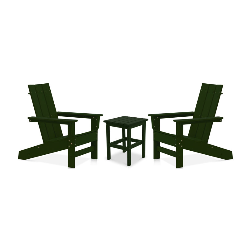 Ratcliff 3 Piece Seating Group, Forest Green