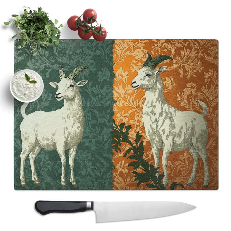 Goat  Glass Chopping Board