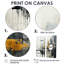 Abstrait paysage urbain III - art mural sur toile jaune 2 panneaux-381131628-381131631-381131630