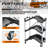 3-Tier Collapsible Service Cart, 265Lbs Foldable Utility Service Cart Portable Tool Cart With Wheels