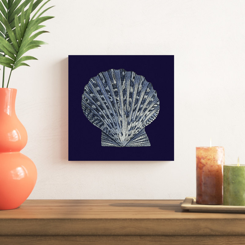 Y SE PAPER Indigo Shells, H 12 po x l 12 po x P 1,25 po