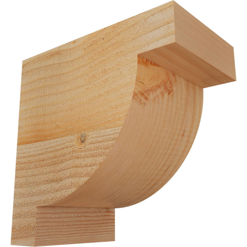 Alpine Corbel, 10" H x 6" W x 10" D, Douglas Fir, Rough Sawn