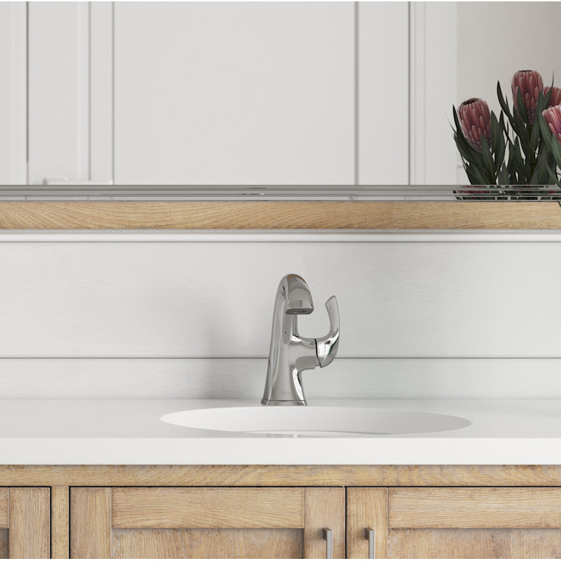Bronson Single Hole Bathroom Faucet with Drain Assembly, Polished Chrome