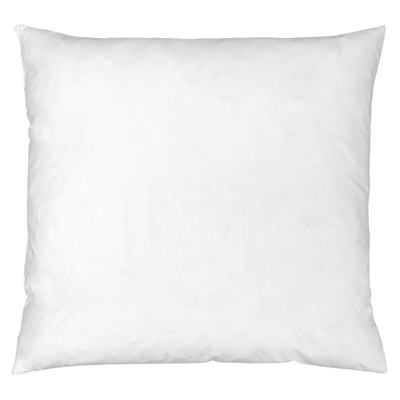 White Square Throw Pillow Insert, 58cm H x 58cm W x 10cm D