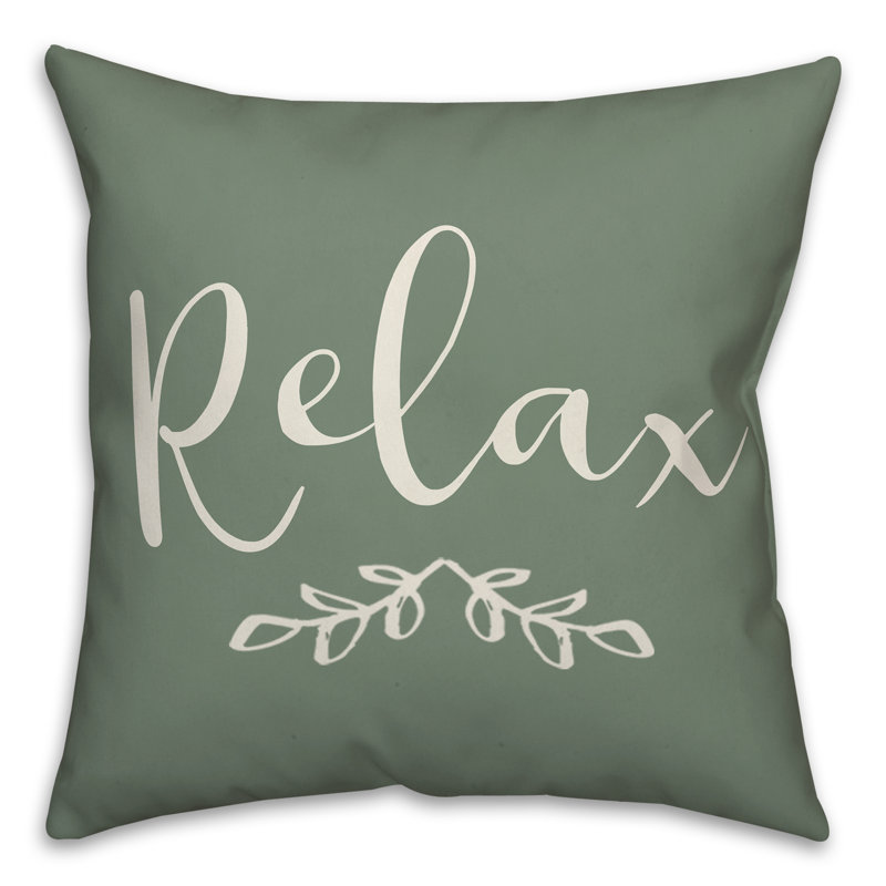 Outdoor Reversible Throw Pillow, Green