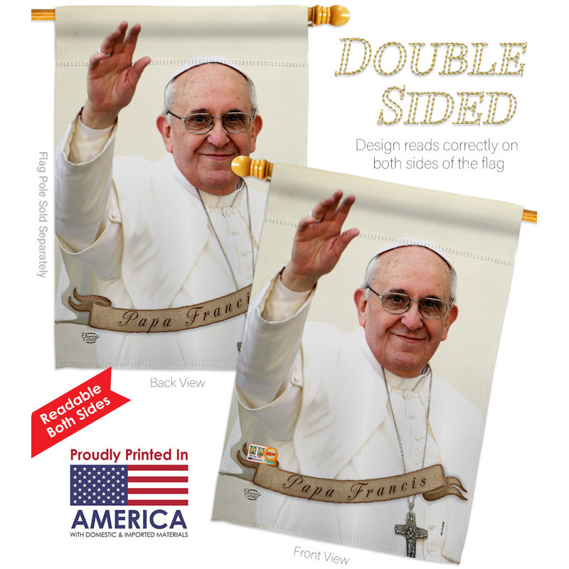 Double Sided 40'' H x 28'' W Polyester Flag Set