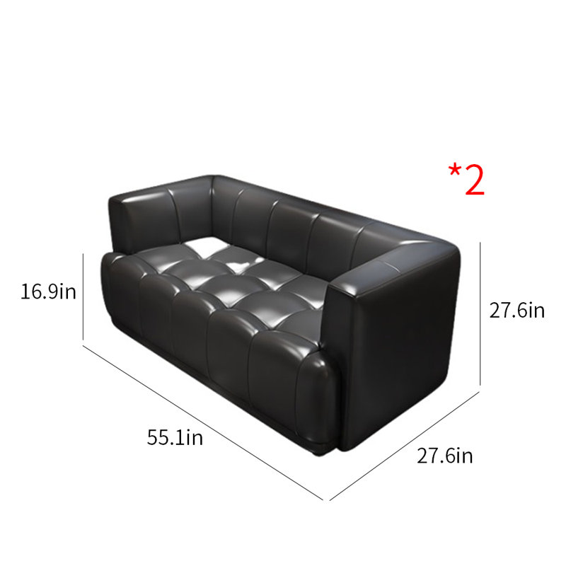 Banc rembourré en similicuir Bistro